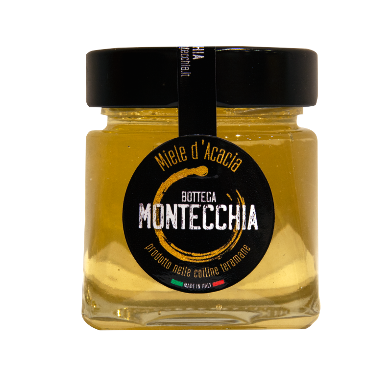 miele di acacia 110ml biologico senza trattamenti Bottega Montecchia a Teramo in Abruzzo