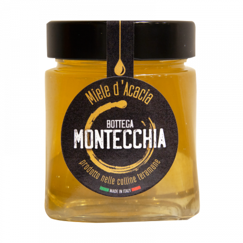miele di acacia 370ml biologico senza trattamenti Bottega Montecchia a Teramo in Abruzzo