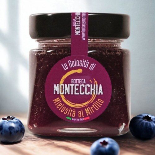 miele al mirtillo rosso 110ml biologico senza trattamenti Bottega Montecchia a Teramo in Abruzzo