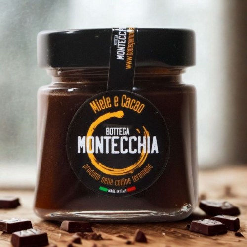 miele al cacao 110ml biologico senza trattamenti Bottega Montecchia a Teramo in Abruzzo