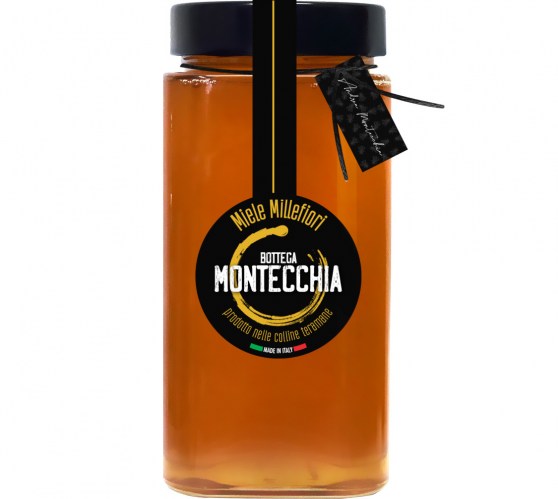 miele millefiori 840ml biologico senza trattamenti Bottega Montecchia a Teramo in Abruzzo